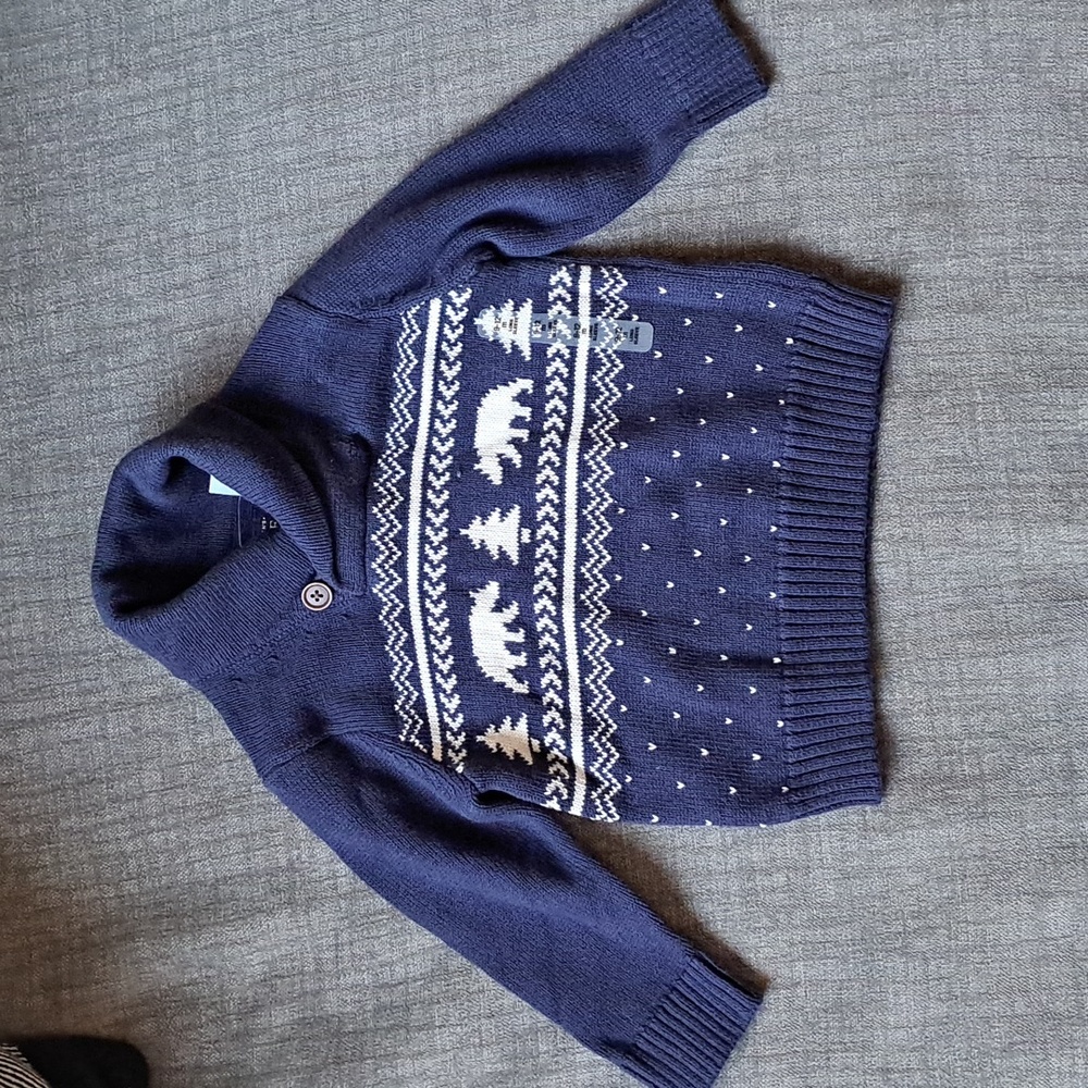 New baby boys christmas sweater